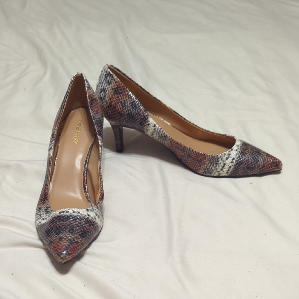 Nine West Snakeskin Patterned Heels